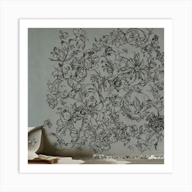 Floral Wall Decal 4 Art Print