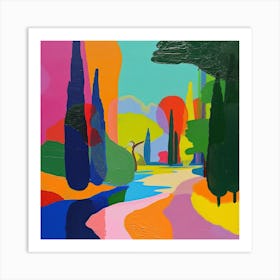 Abstract Park Collection Chapultepec Park Mexico City 4 Art Print