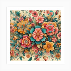 Floral Painting Art Print