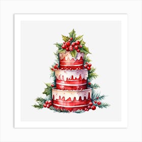 Christmas Cake 5 Art Print