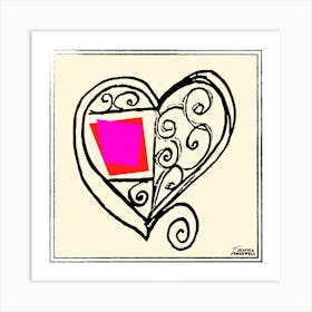 Happy Hearts full of boldness by Jessica Stockwell Art Print