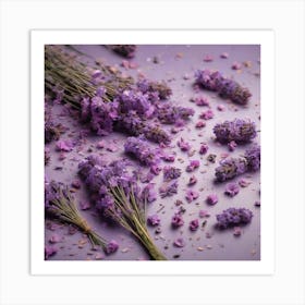 Lavender flowers 4 Art Print