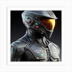 Futuristic Suit 63 Art Print