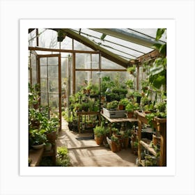 Images Of Indoor Small Greenhouse Inside Home Sett Art Print