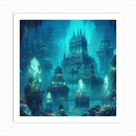 Underwater City 1 Art Print