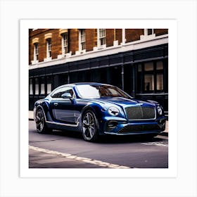 Bentley Car Automobile Vehicle Automotive British Brand Logo Iconic Luxury Performance St (2) Art Print