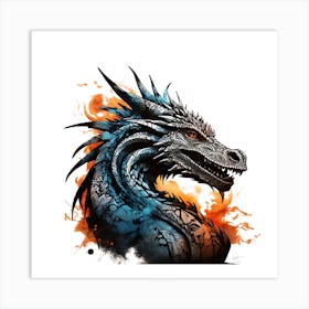 Dragon Head 3 Art Print