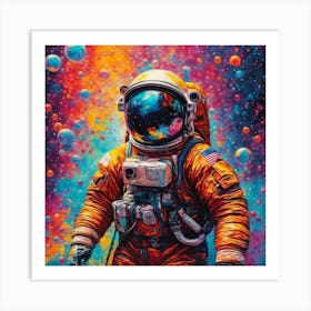 Astronaut In Space 2 Art Print