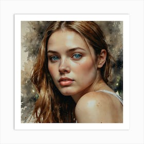 Portrait Of A Young Woman 9 Art Print