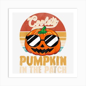 Spooky Halloween Costume Retro Coolest Pumpkin In The Patch Art Print