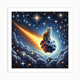 Space Cat Art Print