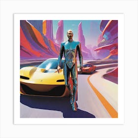 Futuristic Man 162 Art Print