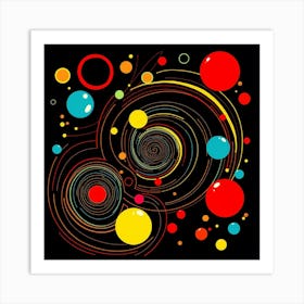 Abstract Circles Art Print