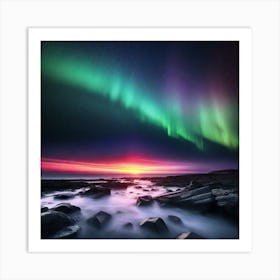 Aurora Borealis 100 Art Print