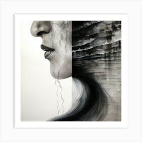 Woman'S Face Art Print