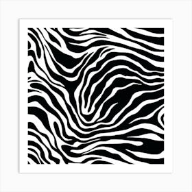 Zebra Print Art Print