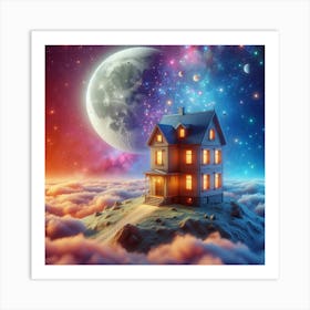 House In The Sky Art Print