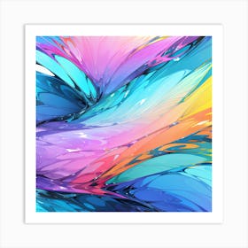 Abstract series: Irisdescent  Art Print