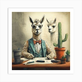 Llama 30 Art Print