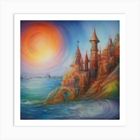 Castle By The Sea Art Print