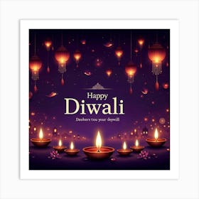 Happy Diwali Images Templates Design S (15) Art Print