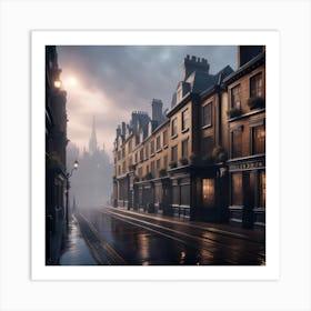 Wet Street Art Print