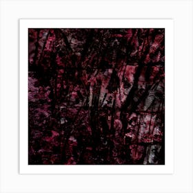 Abstraction Deep Red Art Print