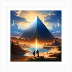 Fantasy about the pyramids Art Print