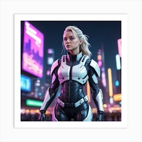 Futuristic Girl 6 Art Print