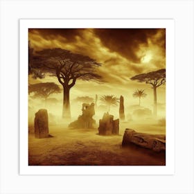 Desert Landscape Art Print