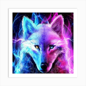 Wolf Painting 1 Art Print