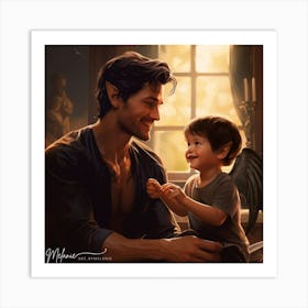 Rhys and Nyx Art Print