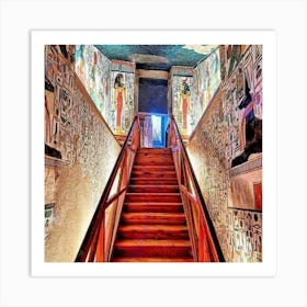 Egyptian Stairway Art Print