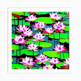 Lotus Flower Art Print