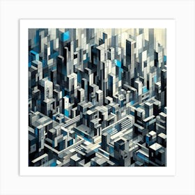 Abstract Cityscape 14 Art Print