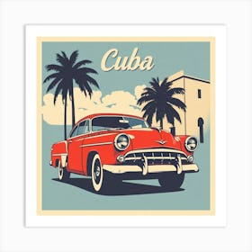 Cuba Car Art Print