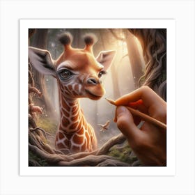 Giraffe 4 Art Print