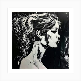 Black And White Painting Art Print