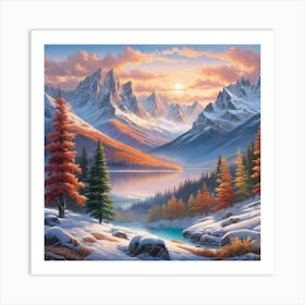 Winter Landscape 1 Art Print