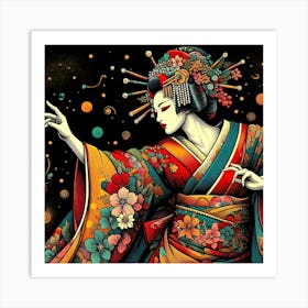 Japan Geisha Visual 12 Art Print