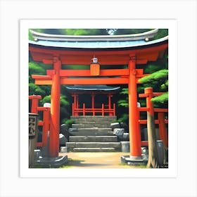 Torii Gate Shrine Art Print