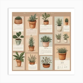 Default Make A Calendar Of Planting Dates Aesthetic 1 Art Print