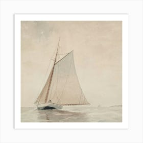 Sailboat On The Water Art Print