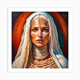 Woman In A Veil Art Print