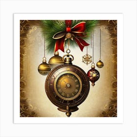 Christmas Ornaments 60 Art Print