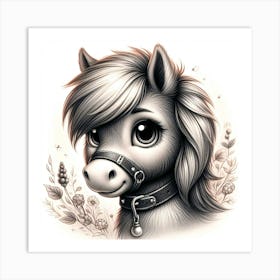 Creative Horse Beauty Illustration Nr 62 Art Print