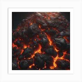 Lava texture 20 Art Print