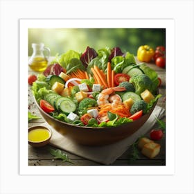 Salad In A Bowl 2 Art Print