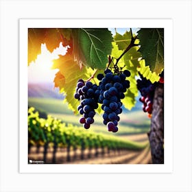 Grapes On The Vine Art Print