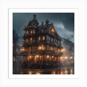 Steampunk House Art Print